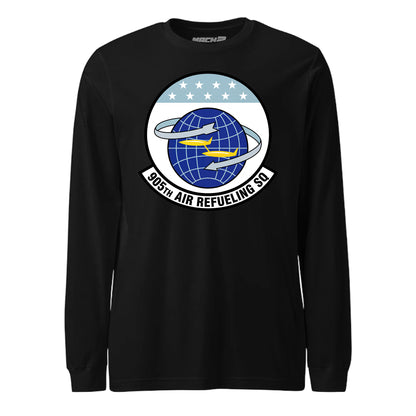 Mach2 Squadron Upload | 905TH AIR REFUELING SQUADRON | Long Sleeve | Black | MACH-LONG-SLEEVE-FRONT-BLACK.jpg