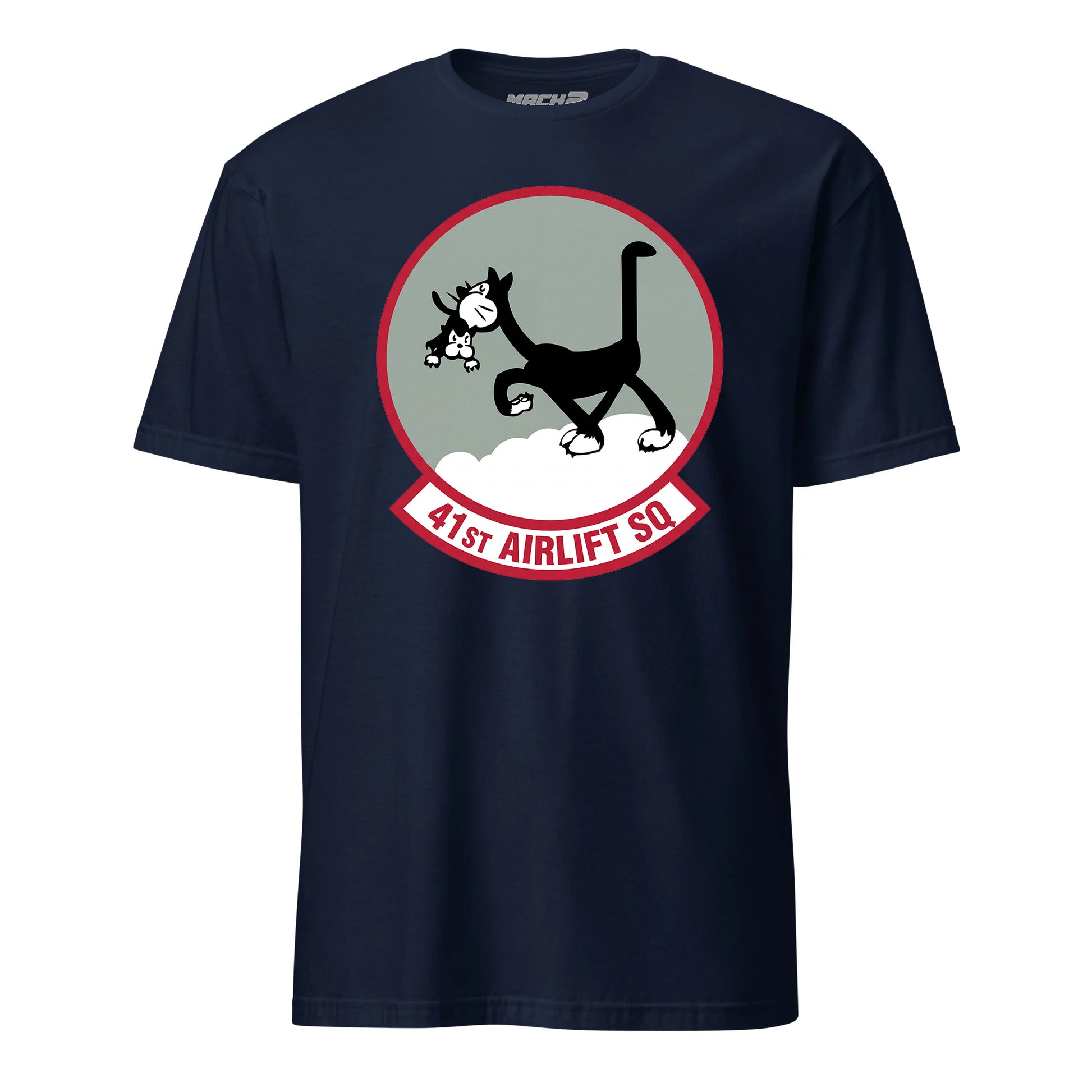 Mach2 Squadron Upload | 41ST AIRLIFT SQUADRON | T-Shirt | Navy | MACH-SHORT-SLEEVE-FRONT-NAVY.jpg
