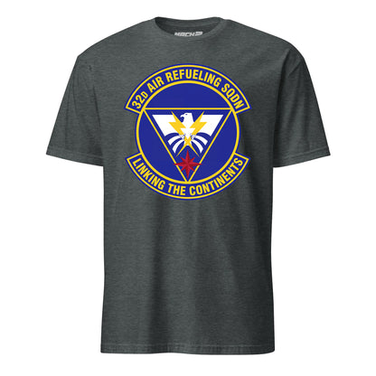 Mach2 Squadron Upload | 32ND AIR REFUELING SQUADRON | T-Shirt | Charcoal Heather | MACH-SHORT-SLEEVE-FRONT-CHARCOAL.jpg