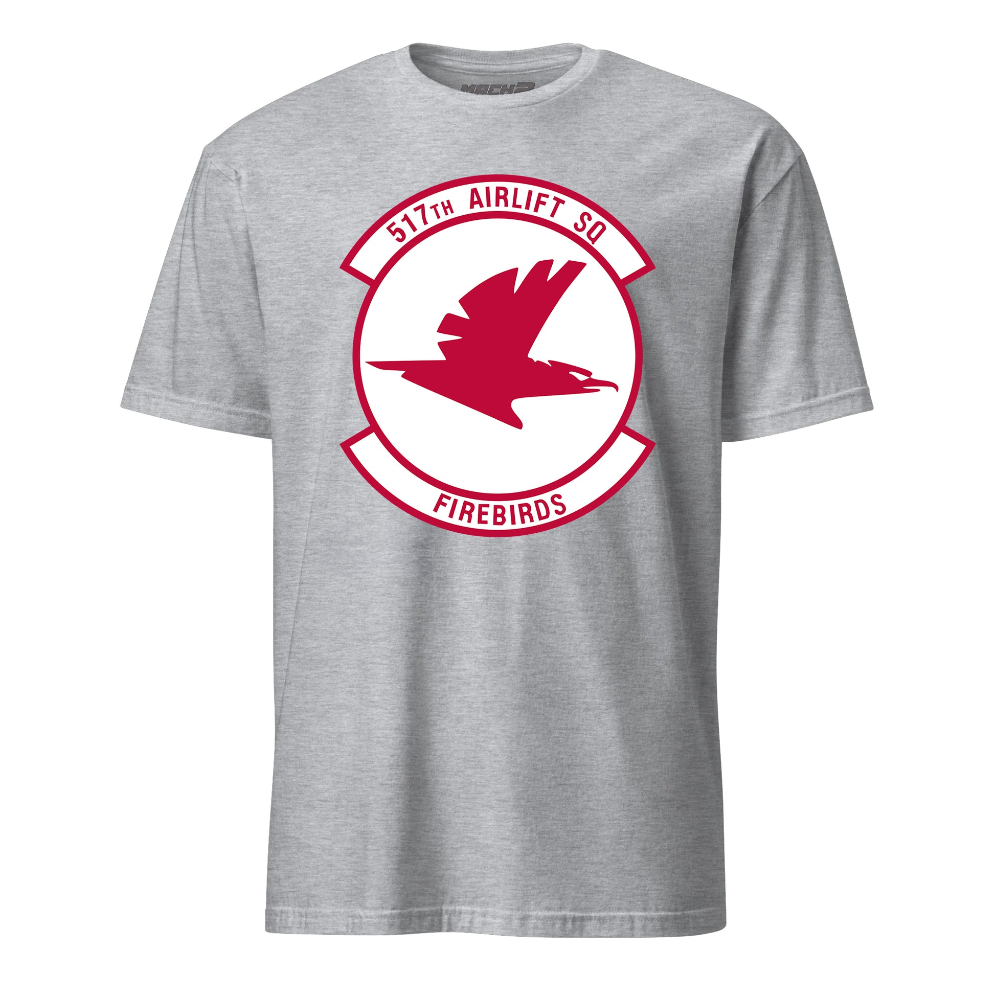 Mach2 Squadron Upload | 517TH AIRLIFT SQUADRON | T-Shirt | Heather Grey | MACH-SHORT-SLEEVE-FRONT-GREY.jpg