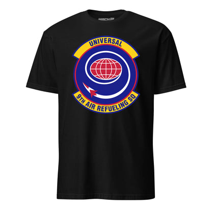Mach2 Squadron Upload | 9TH AIR REFUELING SQUADRON | T-Shirt | Black | MACH-SHORT-SLEEVE-FRONT-BLACK.jpg