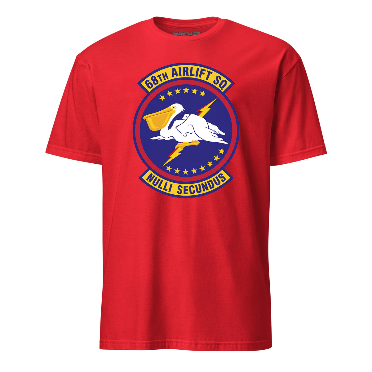 Mach2 Squadron Upload | 68TH AIRLIFT SQUADRON | T-Shirt | Red | MACH-SHORT-SLEEVE-FRONT-RED.jpg
