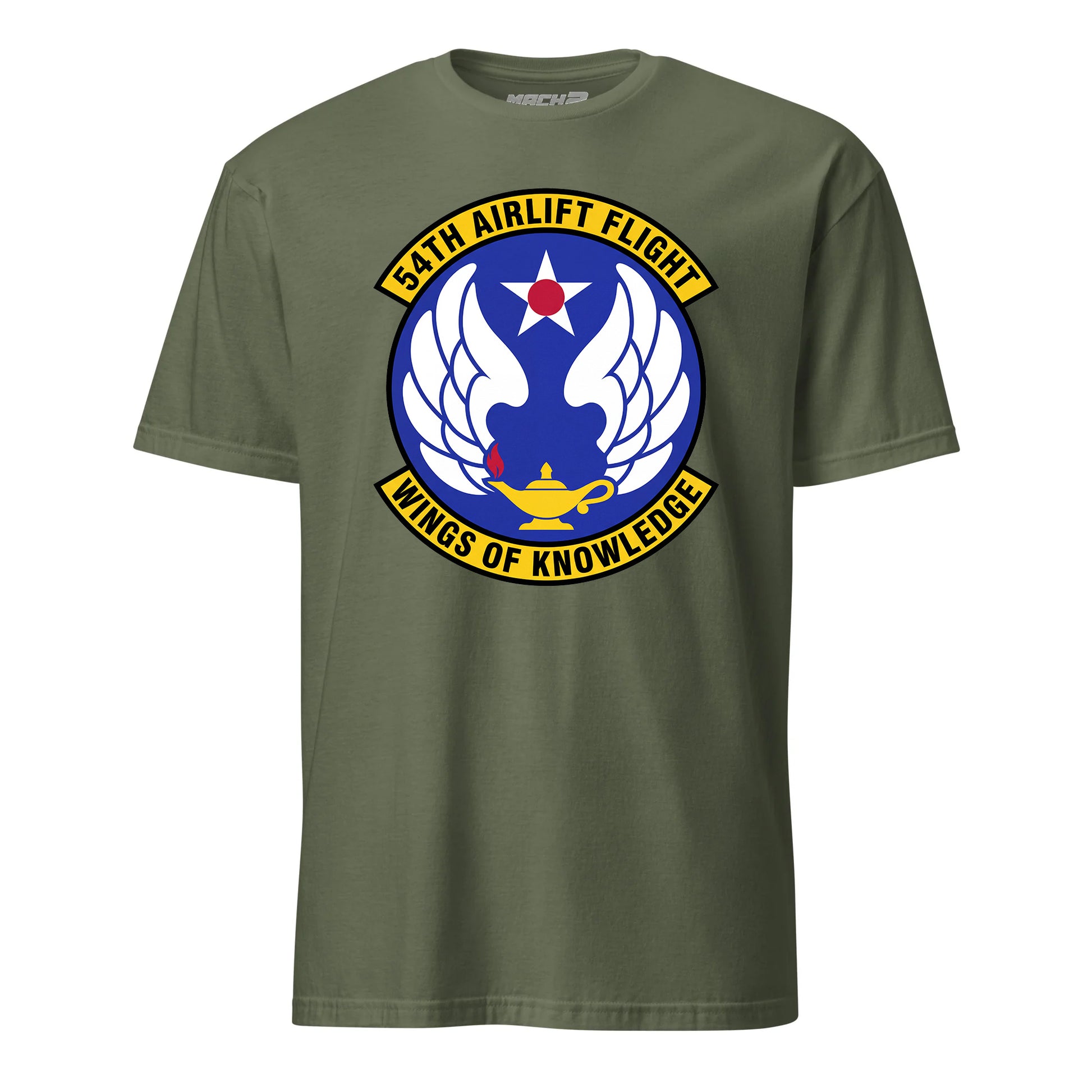 Mach2 Squadron Upload | 54TH AIRLIFT SQUADRON | T-Shirt | OD Green | MACH-SHORT-SLEEVE-FRONT-OD.jpg