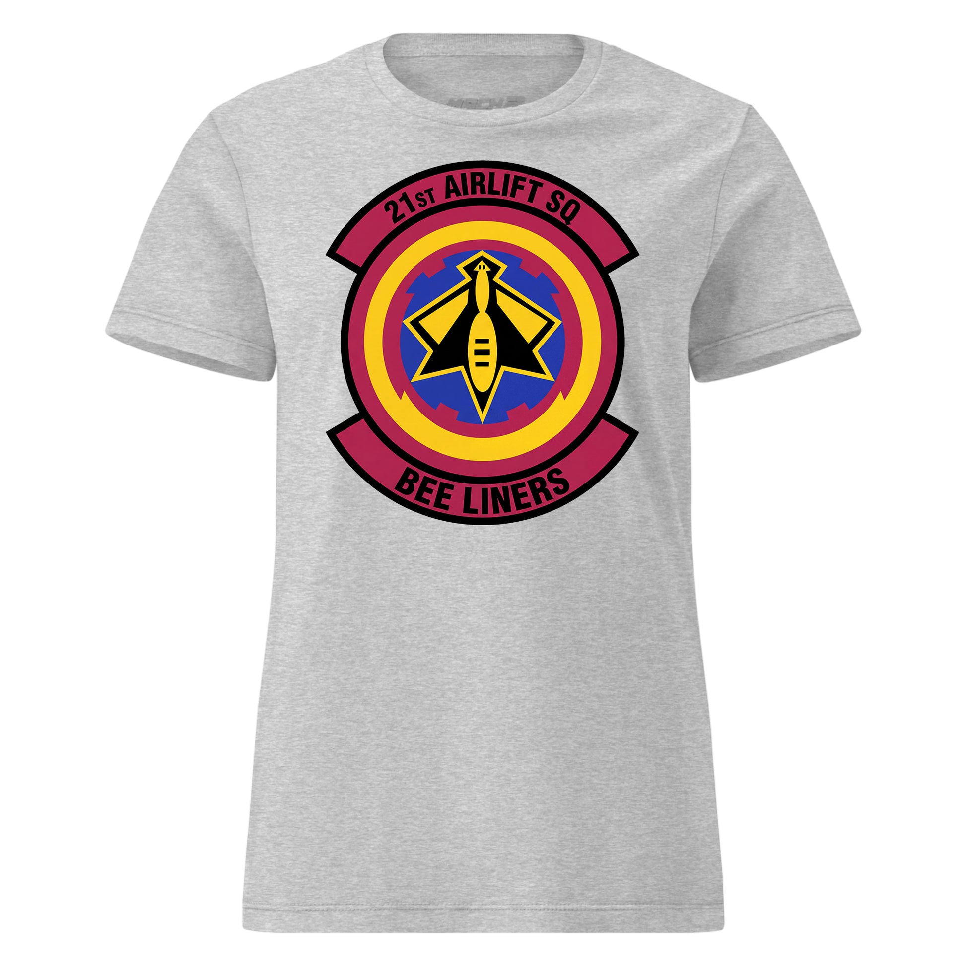 Mach2 Squadron Upload | 21ST AIRLIFT SQUADRON | Womens | Heather Grey | MACH-WOMENS-FRONT-GREY.jpg