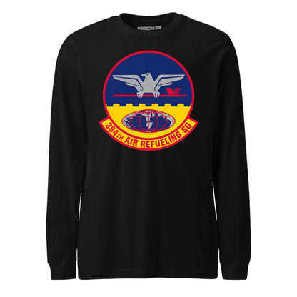Mach2 Squadron Upload | 384TH AIR REFUELING SQUADRON | Long Sleeve | Black | MACH-LONG-SLEEVE-FRONT-BLACK.jpg