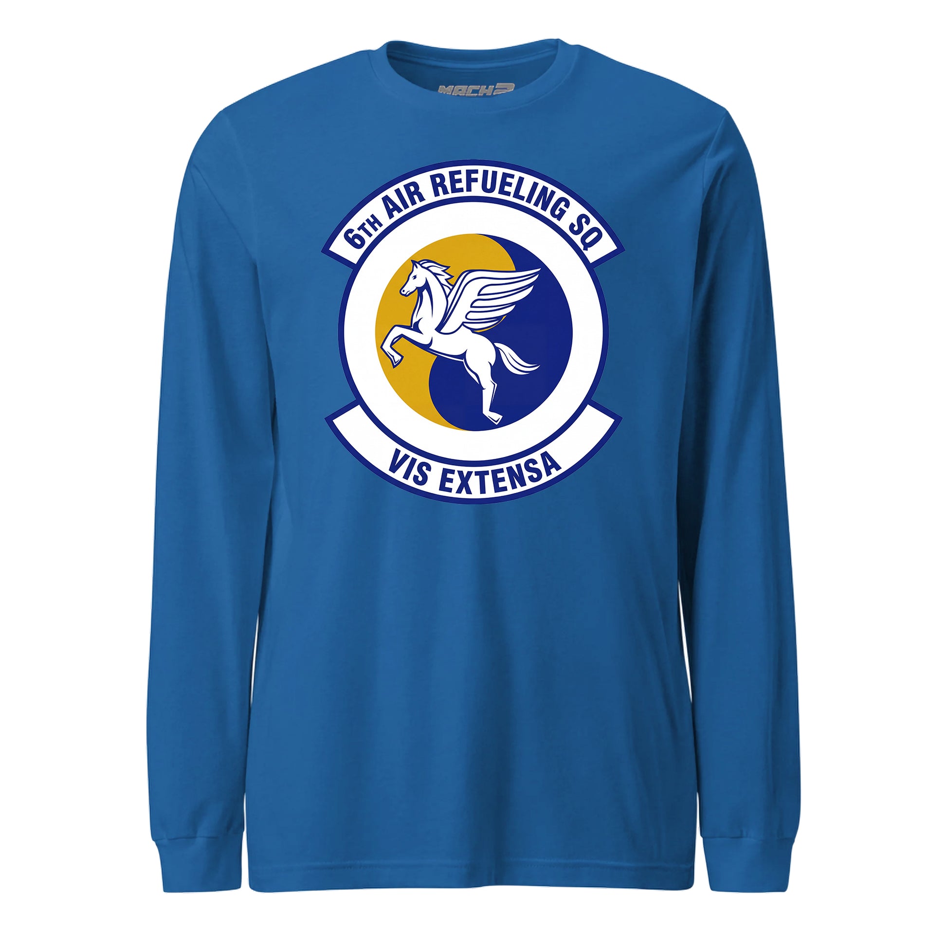 Mach2 Squadron Upload | 6TH AIR REFUELING SQUADRON | Long Sleeve | Royal | MACH-LONG-SLEEVE-FRONT-ROYAL.jpg