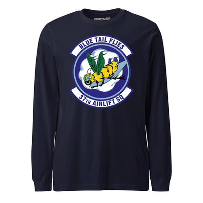Mach2 Squadron Upload | 37TH AIRLIFT SQUADRON | Long Sleeve | Navy | MACH-LONG-SLEEVE-FRONT-NAVY.jpg