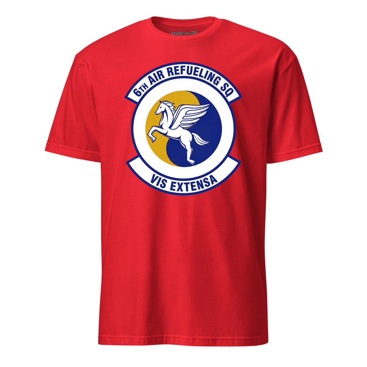 Mach2 Squadron Upload | 6TH AIR REFUELING SQUADRON | T-Shirt | Red | MACH-SHORT-SLEEVE-FRONT-RED.jpg