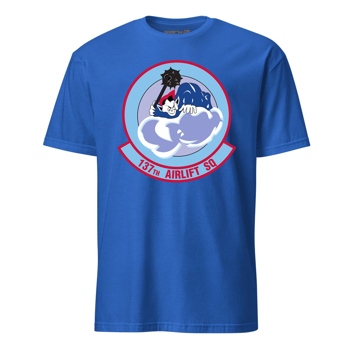 Mach2 Squadron Upload | 137TH AIRLIFT SQUADRON | T-Shirt | Royal | MACH-SHORT-SLEEVE-FRONT-ROYAL.jpg