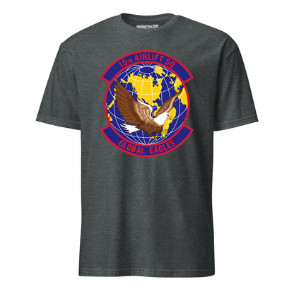 Mach2 Squadron Upload | 15TH AIRLIFT SQUADRON | T-Shirt | Charcoal Heather | MACH-SHORT-SLEEVE-FRONT-CHARCOAL.jpg