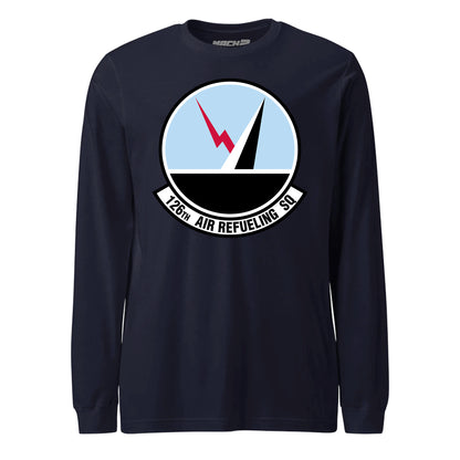 Mach2 Squadron Upload | 126TH AIR REFUELING SQUADRON | Long Sleeve | Navy | MACH-LONG-SLEEVE-FRONT-NAVY.jpg