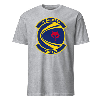 Mach2 Squadron Upload | 1ST AIRLIFT SQUADRON | T-Shirt | Heather Grey | MACH-SHORT-SLEEVE-FRONT-GREY.jpg