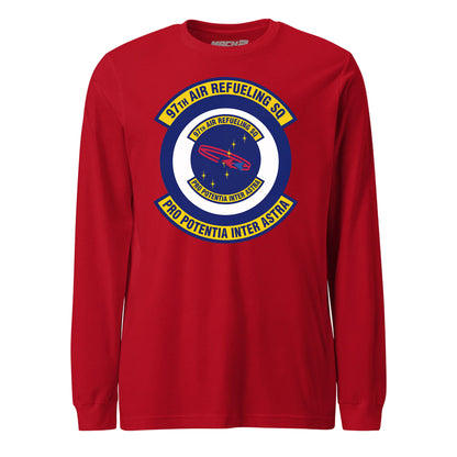 Mach2 Squadron Upload | 97TH AIR REFUELING SQUADRON | Long Sleeve | Red | MACH-LONG-SLEEVE-FRONT-RED.jpg