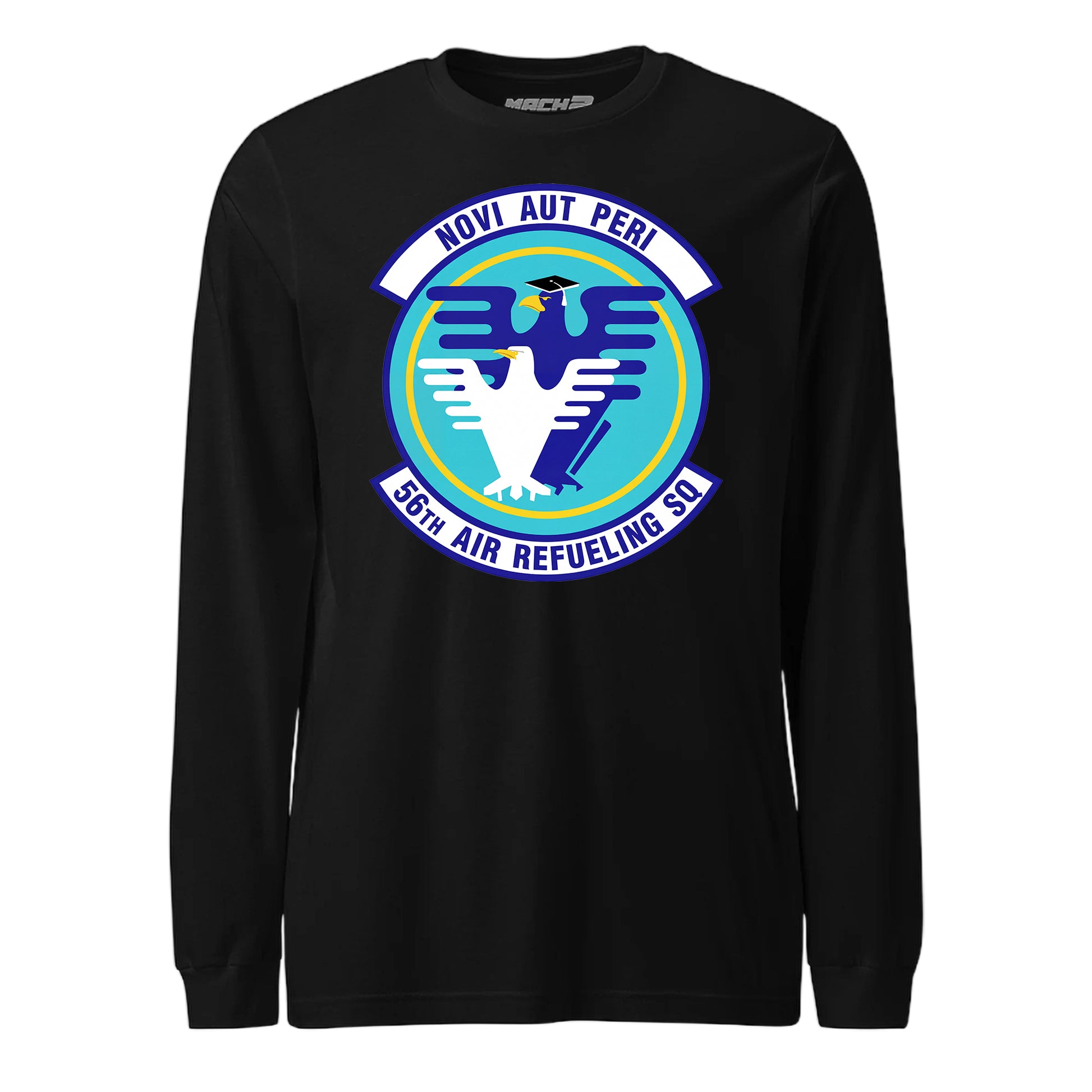 Mach2 Squadron Upload | 56TH AIR REFUELING SQUADRON | Long Sleeve | Black | MACH-LONG-SLEEVE-FRONT-BLACK.jpg