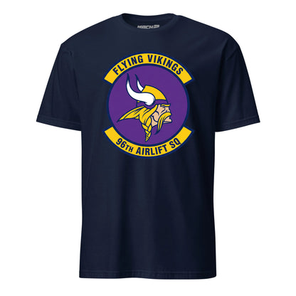 Mach2 Squadron Upload | 96TH AIRLIFT SQUADRON | T-Shirt | Navy | MACH-SHORT-SLEEVE-FRONT-NAVY.jpg
