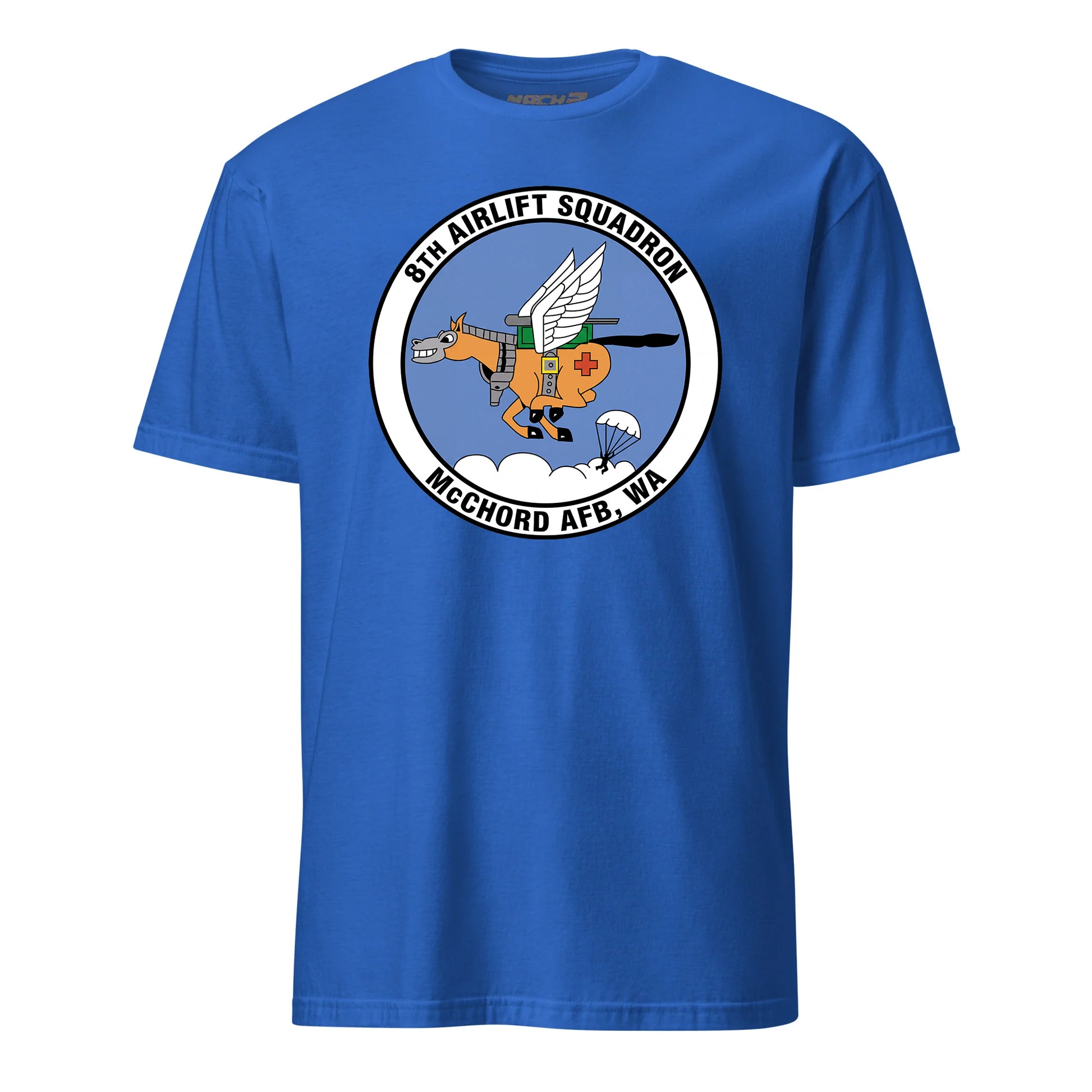 Mach2 Squadron Upload | 8TH AIRLIFT SQUADRON | T-Shirt | Royal | MACH-SHORT-SLEEVE-FRONT-ROYAL.jpg