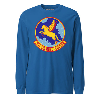 Mach2 Squadron Upload | 76TH AIR REFUELING SQUADRON | Long Sleeve | Royal | MACH-LONG-SLEEVE-FRONT-ROYAL.jpg