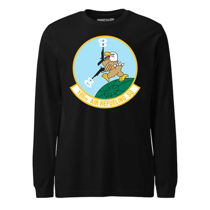 Mach2 Squadron Upload | 186TH AIRLIFT SQUADRON | Long Sleeve | Black | MACH-LONG-SLEEVE-FRONT-BLACK.jpg