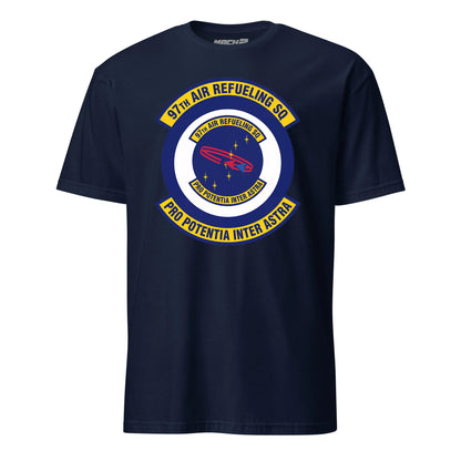 Mach2 Squadron Upload | 97TH AIR REFUELING SQUADRON | T-Shirt | Navy | MACH-SHORT-SLEEVE-FRONT-NAVY.jpg