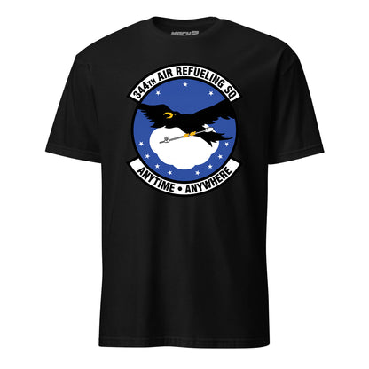 Mach2 Squadron Upload | 344TH AIR REFUELING SQUADRON | T-Shirt | Black | MACH-SHORT-SLEEVE-FRONT-BLACK.jpg