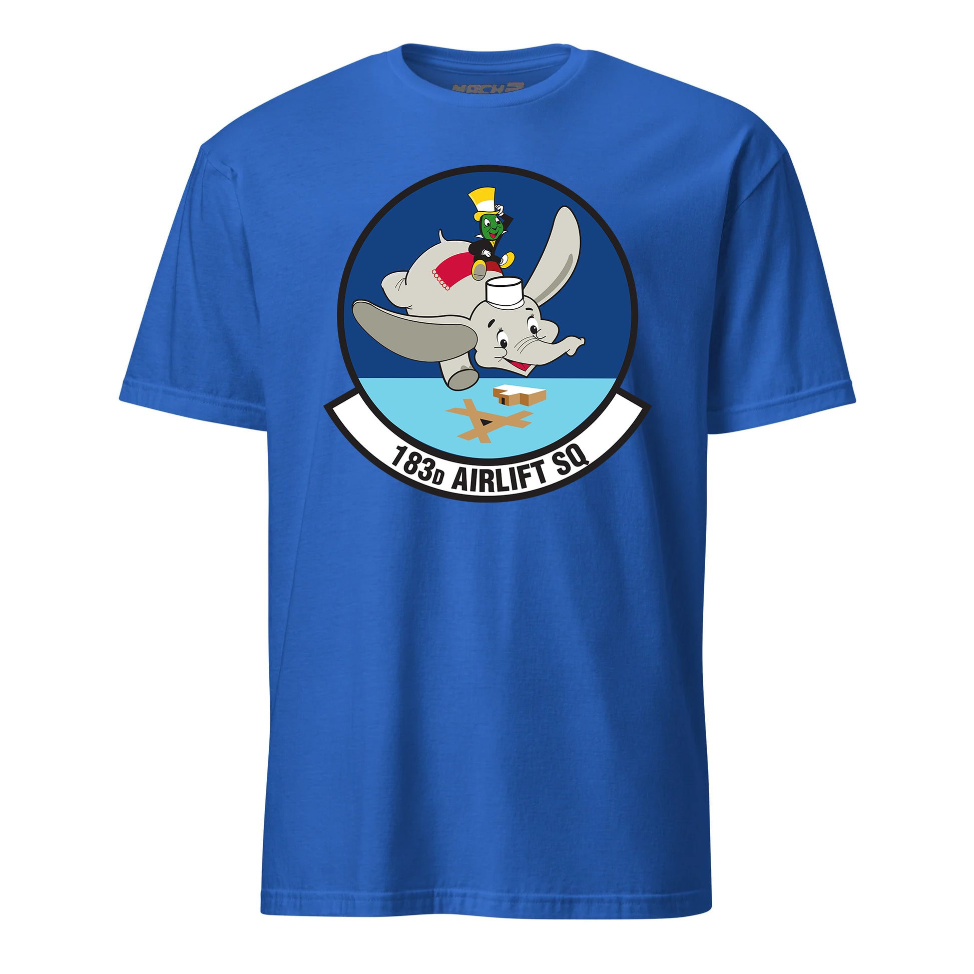 Mach2 Squadron Upload | 183RD AIRLIFT SQUADRON | T-Shirt | Royal | MACH-SHORT-SLEEVE-FRONT-ROYAL.jpg