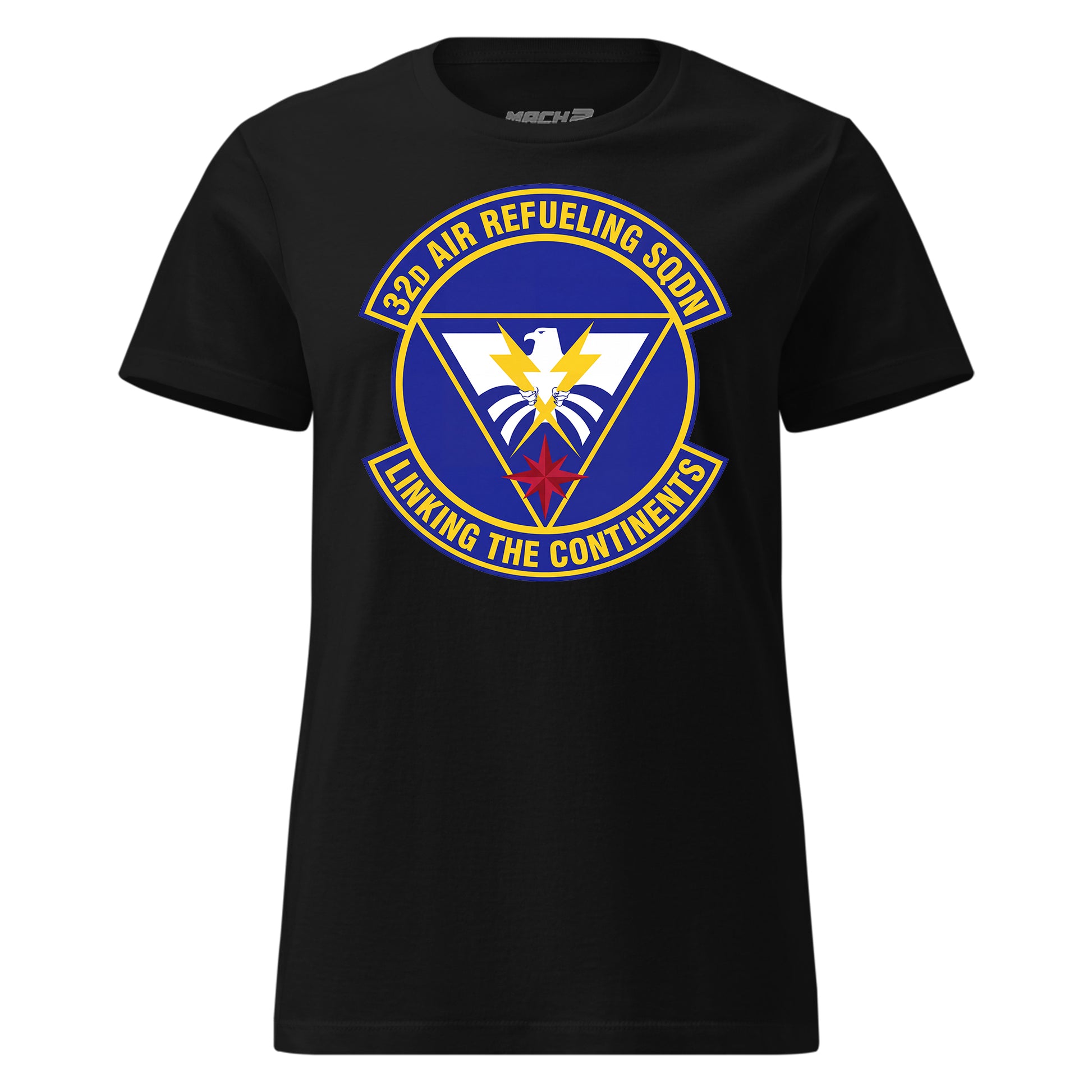 Mach2 Squadron Upload | 32ND AIR REFUELING SQUADRON | Womens | Black | MACH-WOMENS-FRONT-BLACK.jpg