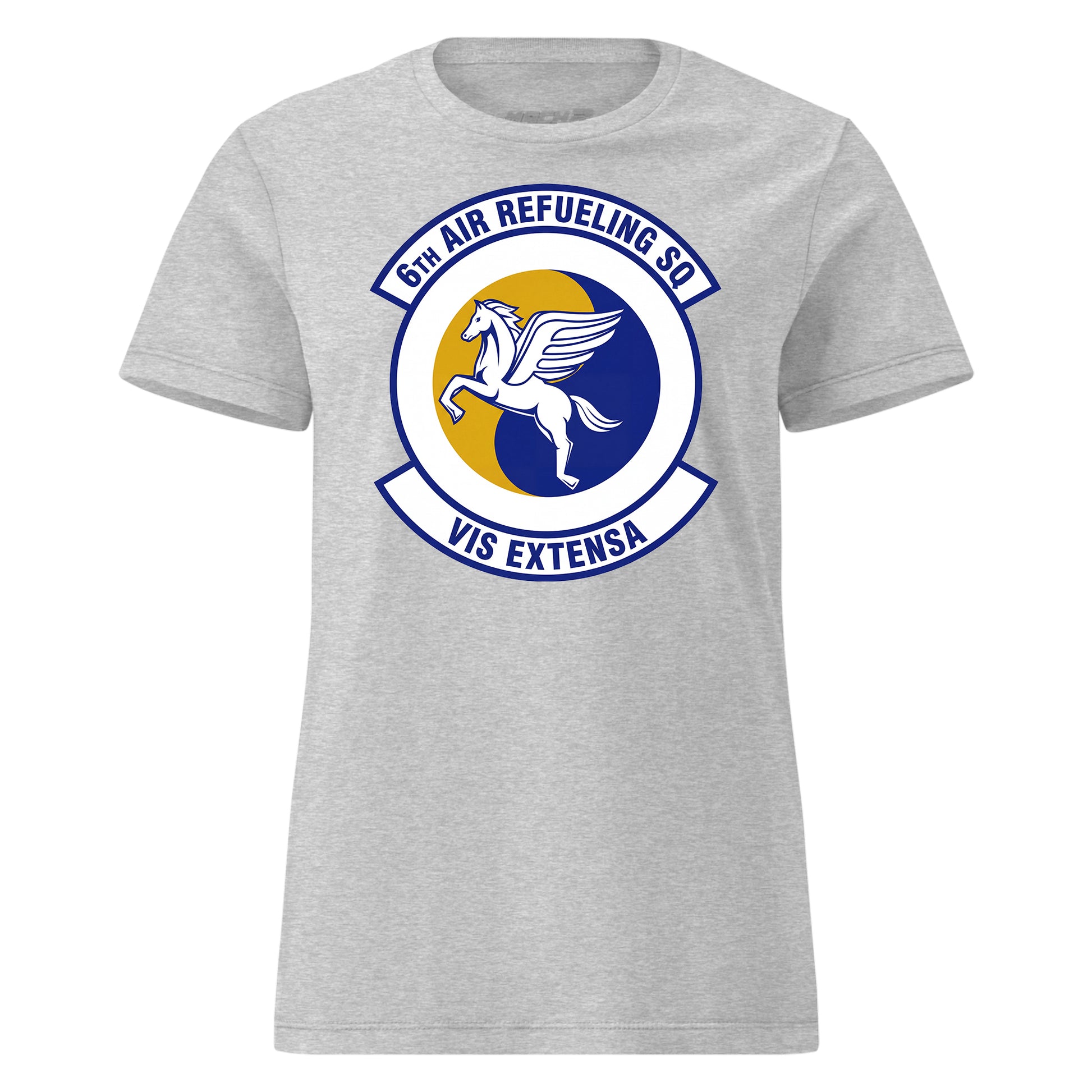 Mach2 Squadron Upload | 6TH AIR REFUELING SQUADRON | Womens | Heather Grey | MACH-WOMENS-FRONT-GREY.jpg