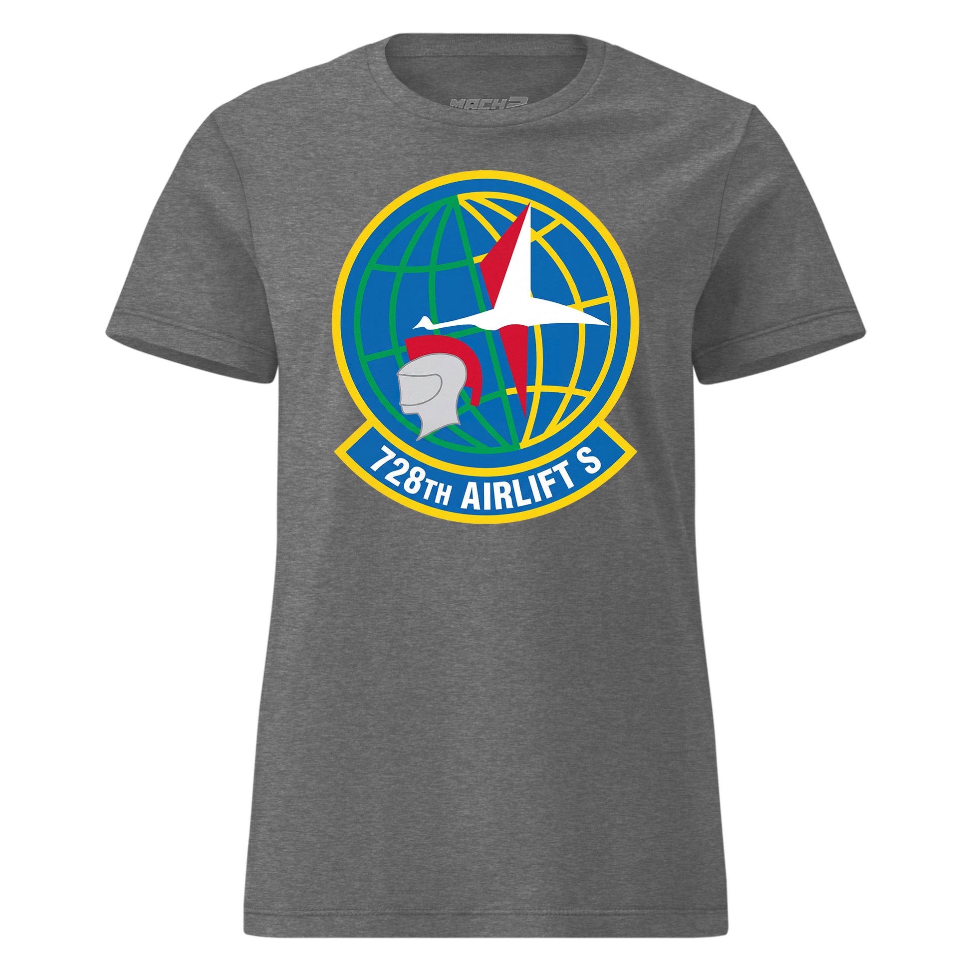 Mach2 Squadron Upload | 728TH AIRLIFT SQUADRON | Womens | Charcoal Heather | MACH-WOMENS-FRONT-CHARCOAL.jpg