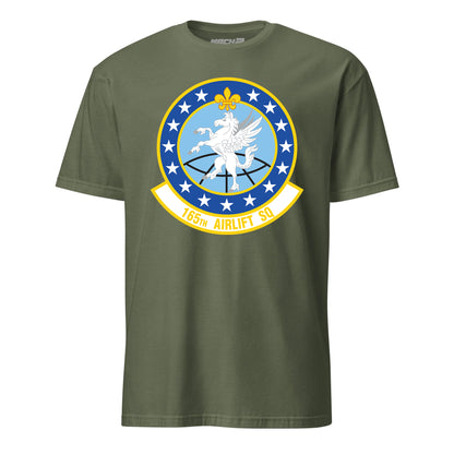 Mach2 Squadron Upload | 165TH AIRLIFT SQUADRON | T-Shirt | OD Green | MACH-SHORT-SLEEVE-FRONT-OD.jpg