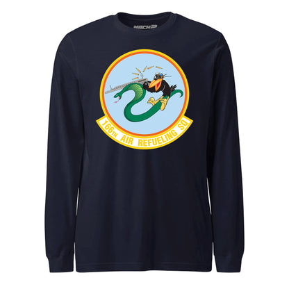 Mach2 Squadron Upload | 166TH AIR REFUELING SQUADRON | Long Sleeve | Navy | MACH-LONG-SLEEVE-FRONT-NAVY.jpg