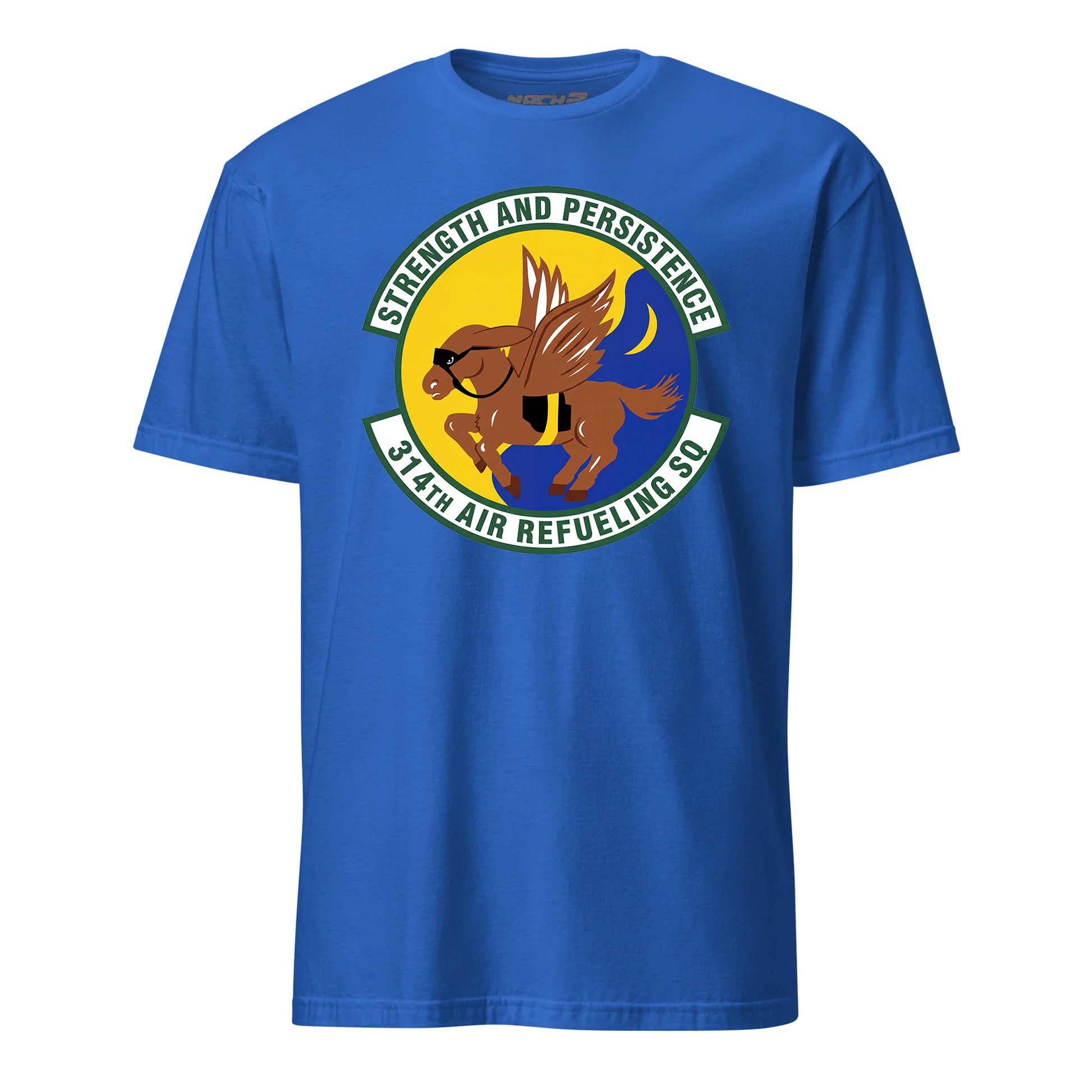 Mach2 Squadron Upload | 314TH AIR REFUELING SQUADRON | T-Shirt | Royal | MACH-SHORT-SLEEVE-FRONT-ROYAL.jpg
