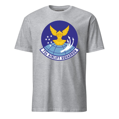 Mach2 Squadron Upload | 73RD AIRLIFT SQUADRON | T-Shirt | Heather Grey | MACH-SHORT-SLEEVE-FRONT-GREY.jpg