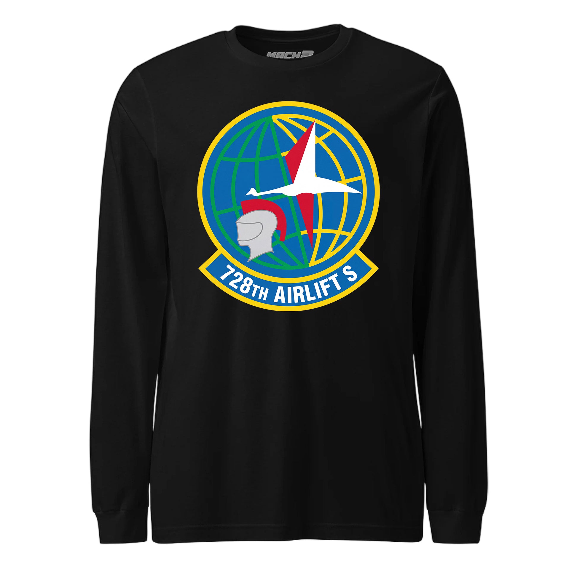 Mach2 Squadron Upload | 728TH AIRLIFT SQUADRON | Long Sleeve | Black | MACH-LONG-SLEEVE-FRONT-BLACK.jpg
