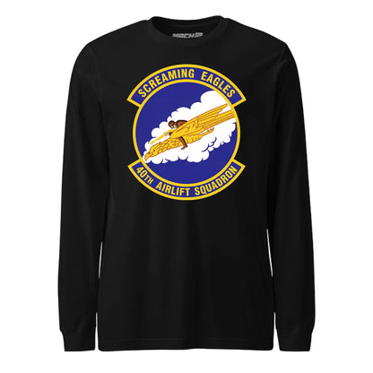 Mach2 Squadron Upload | 40TH AIRLIFT SQUADRON | Long Sleeve | Black | MACH-LONG-SLEEVE-FRONT-BLACK.jpg
