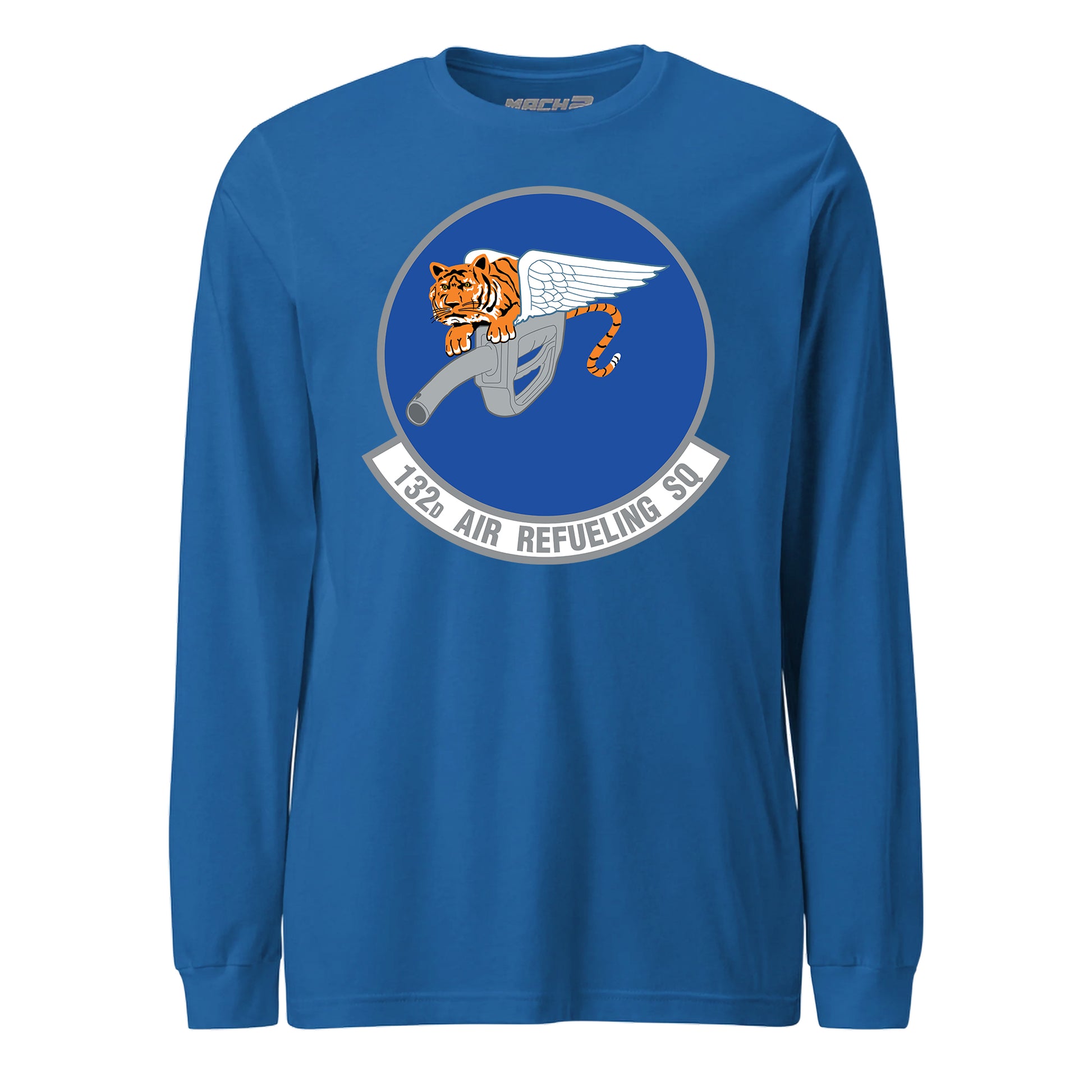 Mach2 Squadron Upload | 132ND AIR REFUELING SQUADRON | Long Sleeve | Royal | MACH-LONG-SLEEVE-FRONT-ROYAL.jpg