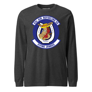 Mach2 Squadron Upload | 63RD AIR REFUELING SQUADRON | Long Sleeve | Charcoal Heather | MACH-LONG-SLEEVE-FRONT-CHARCOAL.jpg