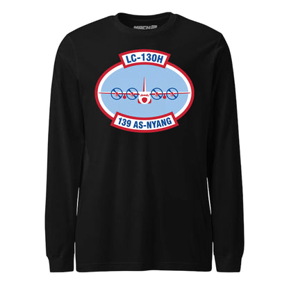 Mach2 Squadron Upload | 139TH AIRLIFT SQUADRON | Long Sleeve | Black | MACH-LONG-SLEEVE-FRONT-BLACK.jpg