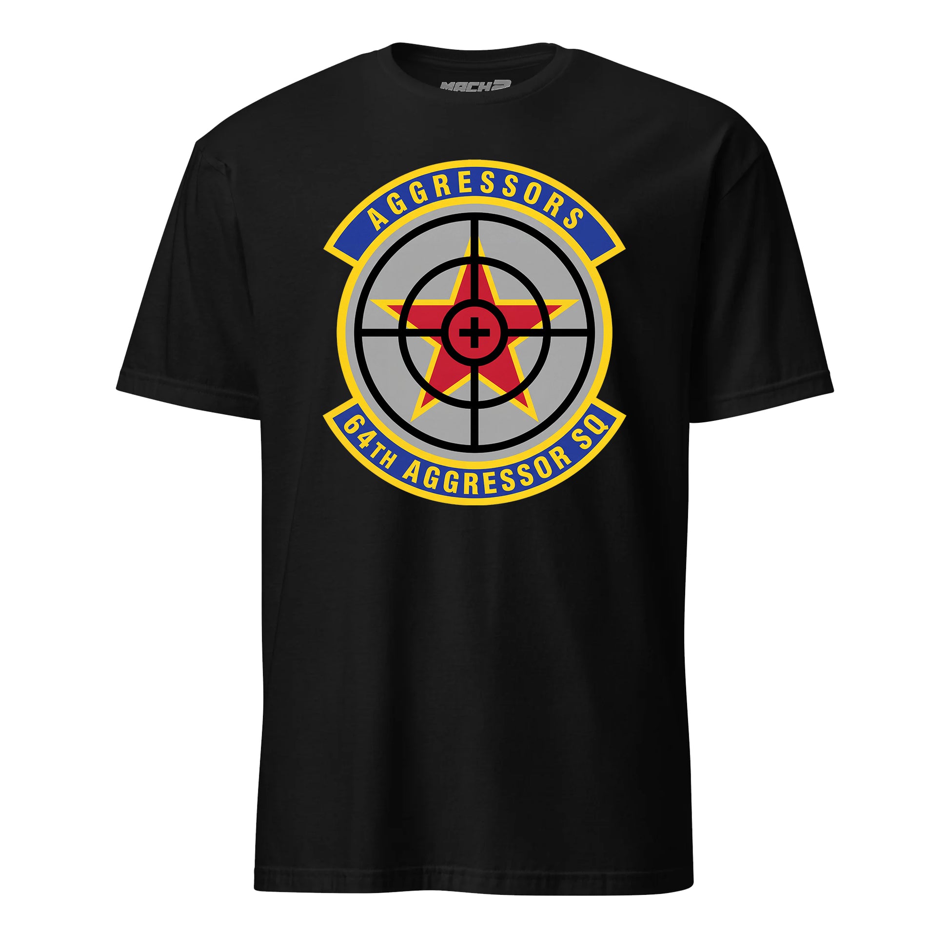 64th Aggressor Squadron short sleeve T-shirt in Black
