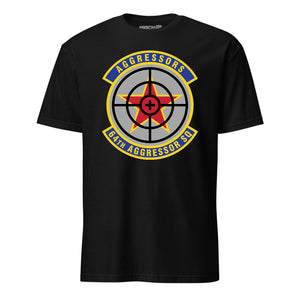 64th Aggressor Squadron short sleeve T-shirt in Black