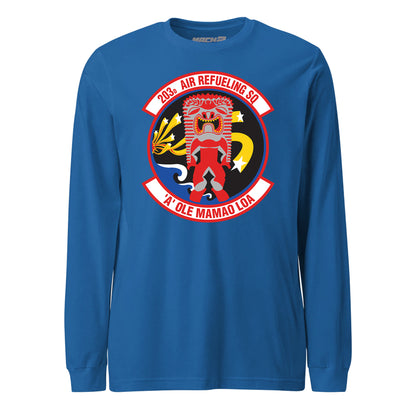 Mach2 Squadron Upload | 203RD AIR REFUELING SQUADRON | Long Sleeve | Royal | MACH-LONG-SLEEVE-FRONT-ROYAL.jpg