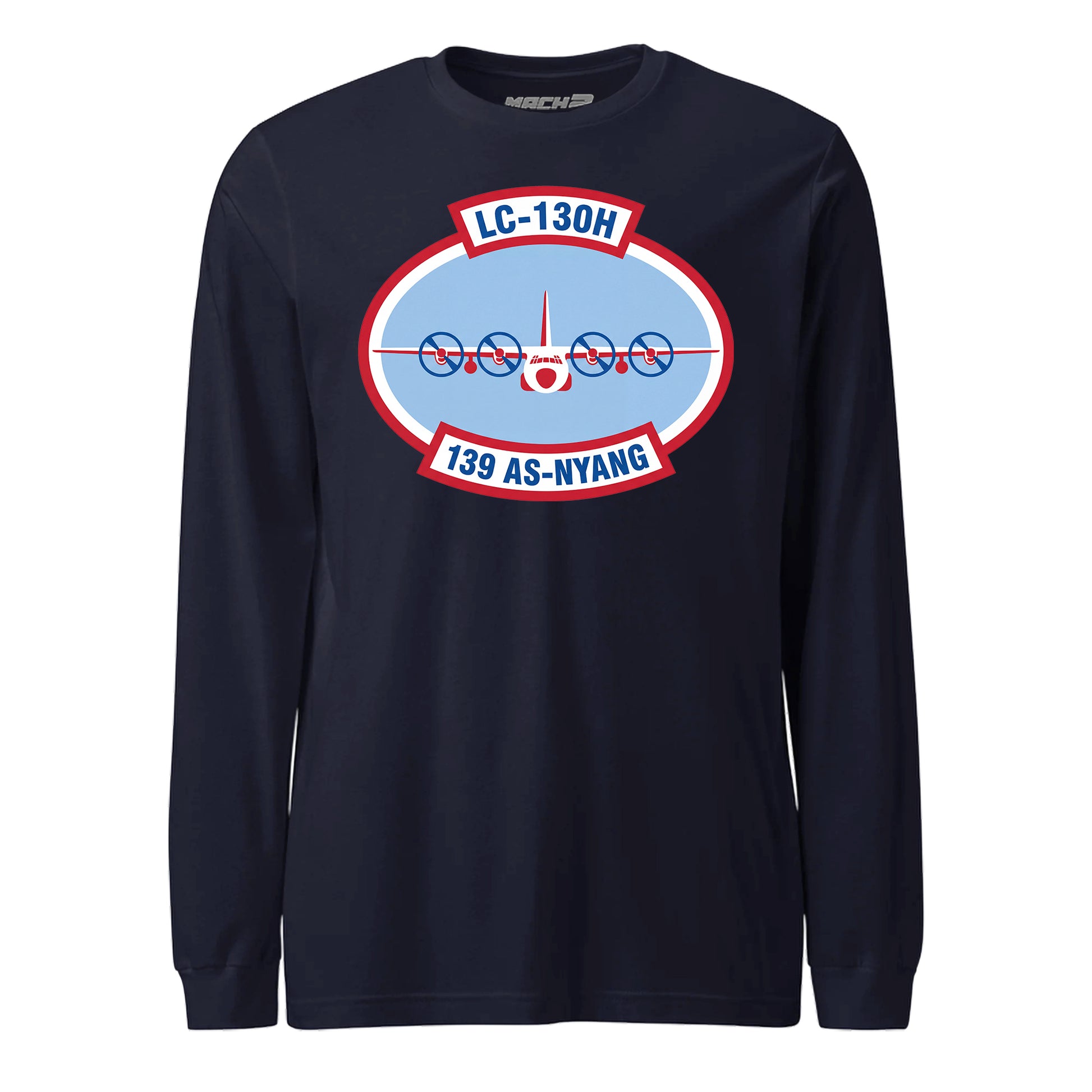 Mach2 Squadron Upload | 139TH AIRLIFT SQUADRON | Long Sleeve | Navy | MACH-LONG-SLEEVE-FRONT-NAVY.jpg