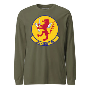 Mach2 Squadron Upload | 16TH AIRLIFT SQUADRON | Long Sleeve | OD Green | MACH-LONG-SLEEVE-FRONT-OD.jpg