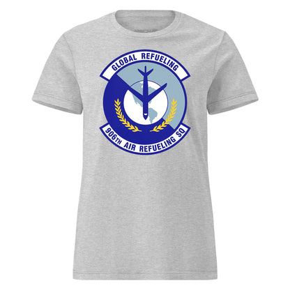 Mach2 Squadron Upload | 906TH AIR REFUELING SQUADRON | Womens | Heather Grey | MACH-WOMENS-FRONT-GREY.jpg