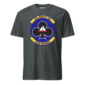 Mach2 Squadron Upload | 62ND AIRLIFT SQUADRON | T-Shirt | Charcoal Heather | MACH-SHORT-SLEEVE-FRONT-CHARCOAL.jpg