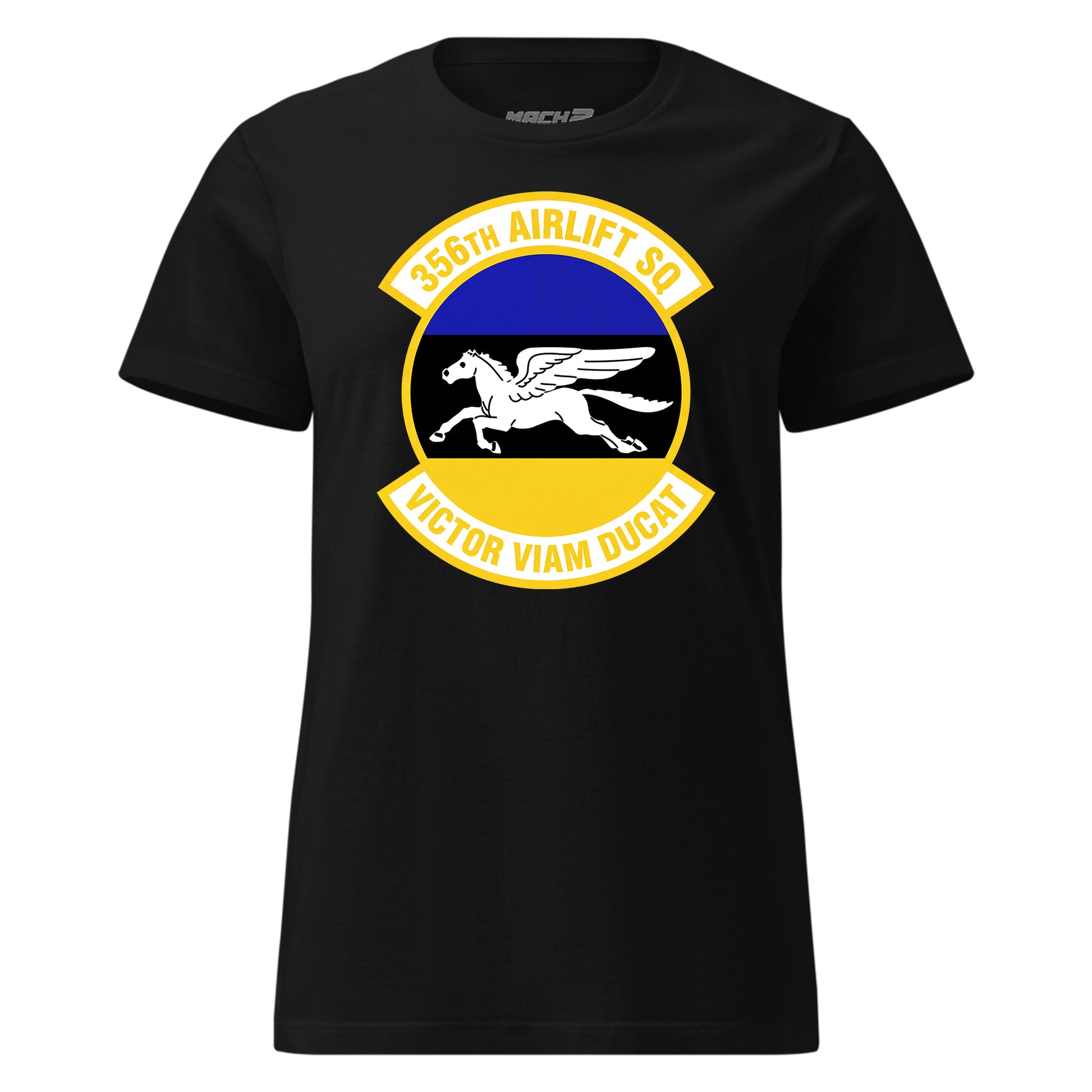 Mach2 Squadron Upload | 356TH AIRLIFT SQUADRON | Womens | Black | MACH-WOMENS-FRONT-BLACK.jpg