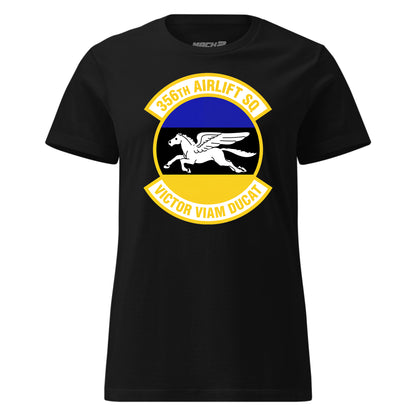 Mach2 Squadron Upload | 356TH AIRLIFT SQUADRON | Womens | Black | MACH-WOMENS-FRONT-BLACK.jpg