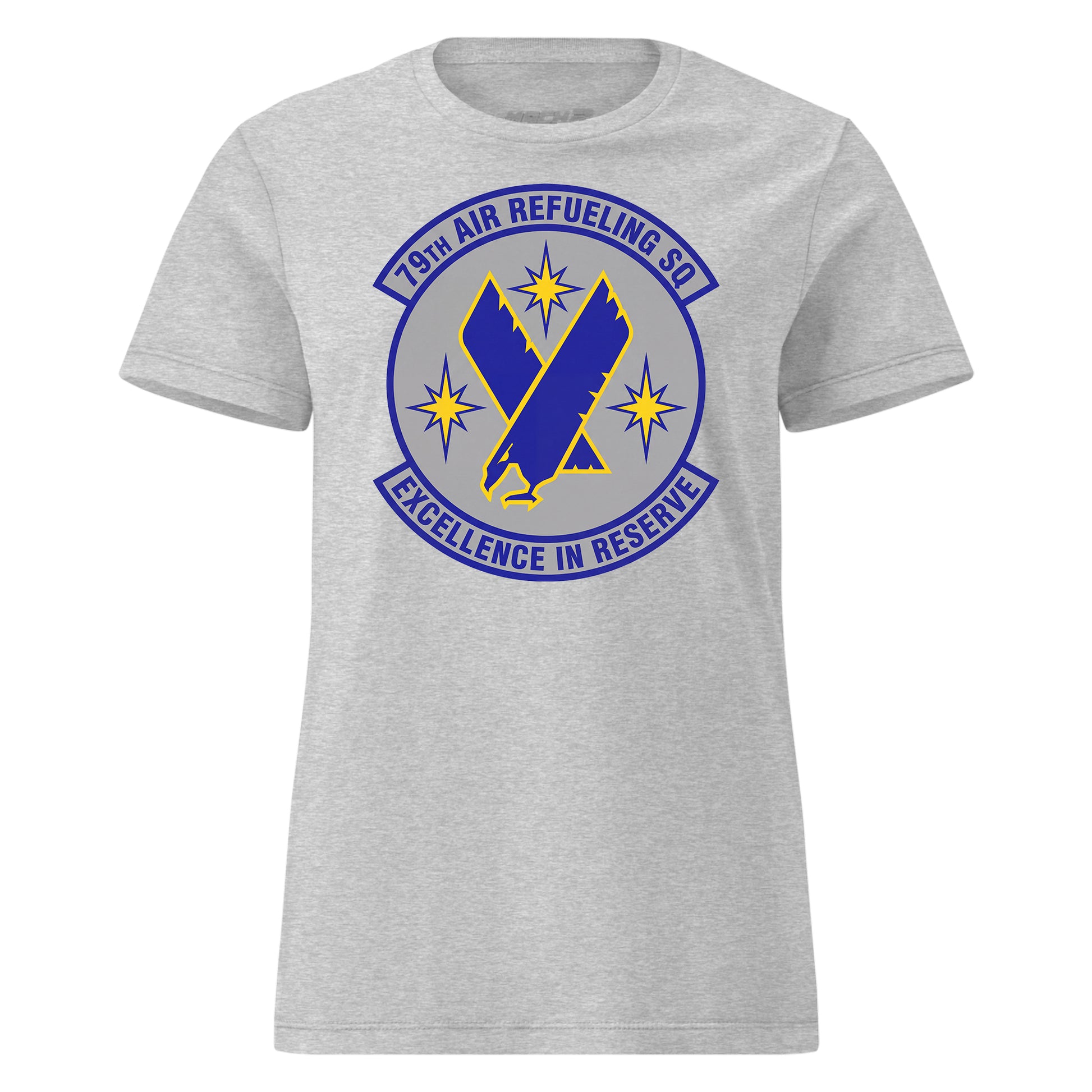 Mach2 Squadron Upload | 79TH AIR REFUELING SQUADRON | Womens | Heather Grey | MACH-WOMENS-FRONT-GREY.jpg