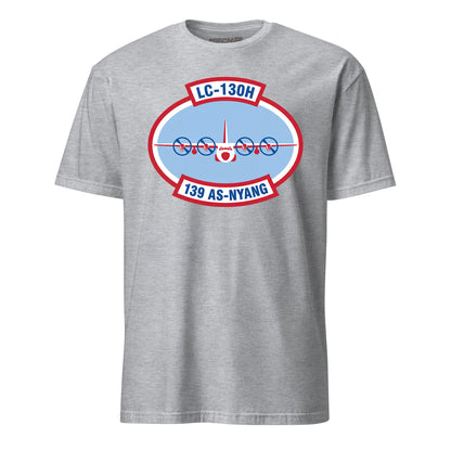 Mach2 Squadron Upload | 139TH AIRLIFT SQUADRON | T-Shirt | Heather Grey | MACH-SHORT-SLEEVE-FRONT-GREY.jpg