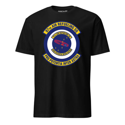 Mach2 Squadron Upload | 97TH AIR REFUELING SQUADRON | T-Shirt | Black | MACH-SHORT-SLEEVE-FRONT-BLACK.jpg