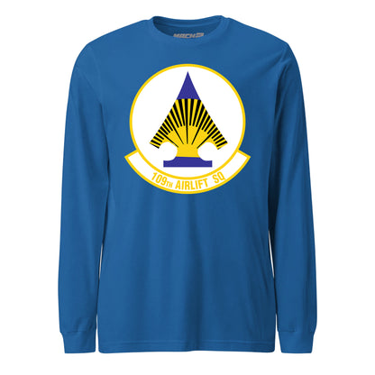 Mach2 Squadron Upload | 109TH AIRLIFT SQUADRON | Long Sleeve | Royal | MACH-LONG-SLEEVE-FRONT-ROYAL.jpg